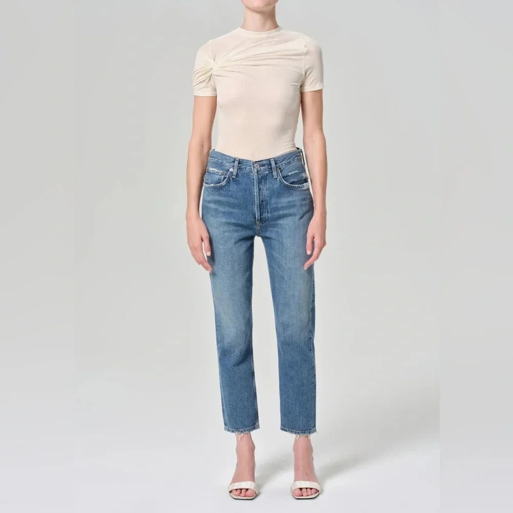 Agolde RILEY HIGH RISE STRAIGHT CROP size 27